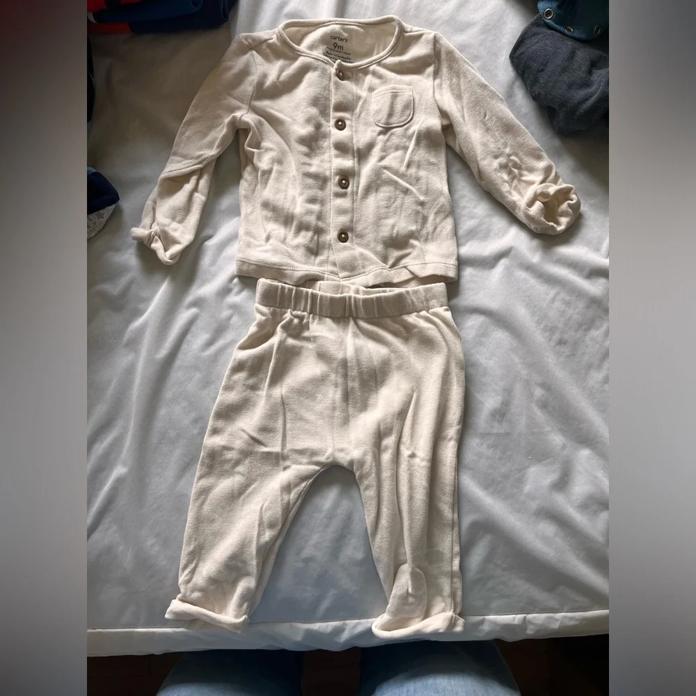 Matching Cream Set with Buttons 🫶🏻